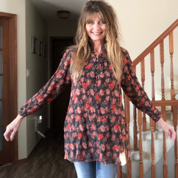 Zara Trafaluc Embroidered floral tunic - Picture 16 of 16